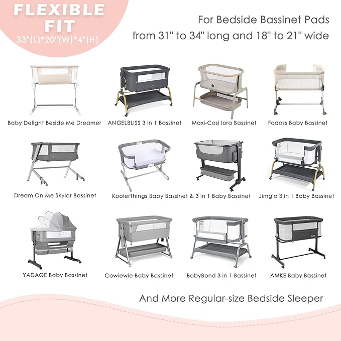3 Pack Soft Strecthy Bassinet Sheets - Image 5