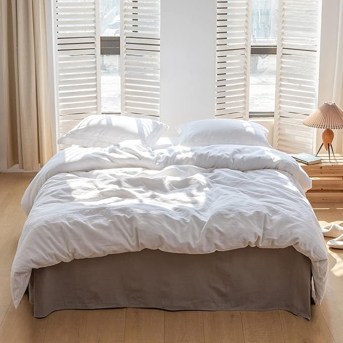 BISELINA French Linen Bed Skirt - Image 6