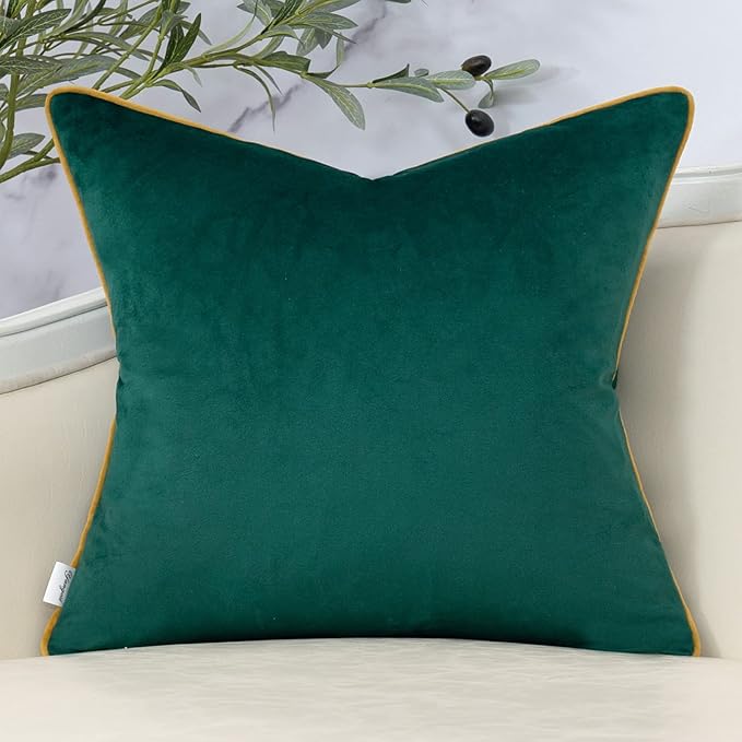 Yangest Green Twigs Throw Pillow Cover Velvet Branches Velvet Cushion Case - Image 2