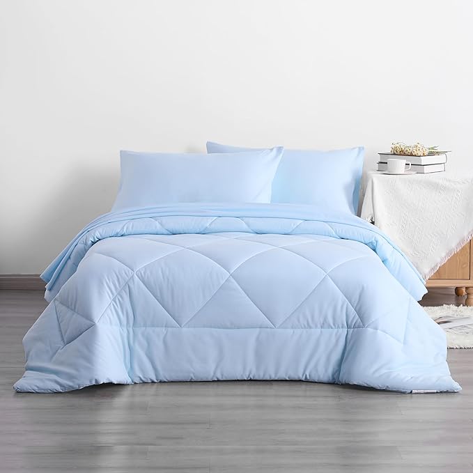 NTBAY Twin Comforter Set with Sheets, 5 Pieces Soft and Breathable Bedding Set - Image 9