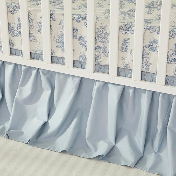Brandream Boho Bohemian Girl Boy Baby Nursery Crib Bed Skirt Dust Ruffle - Image 2