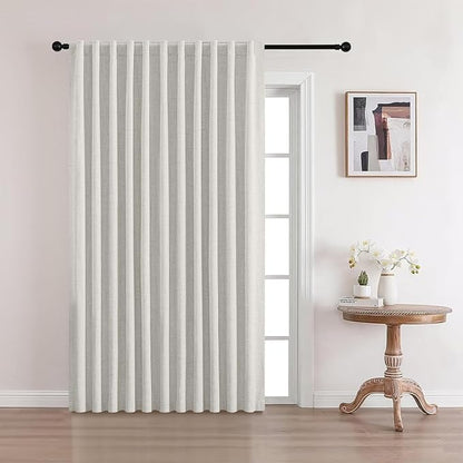 CUCRAF Custom Linen 100% Total Blackout Curtains, Light Blocking Drapes Thermal by CUCRAF