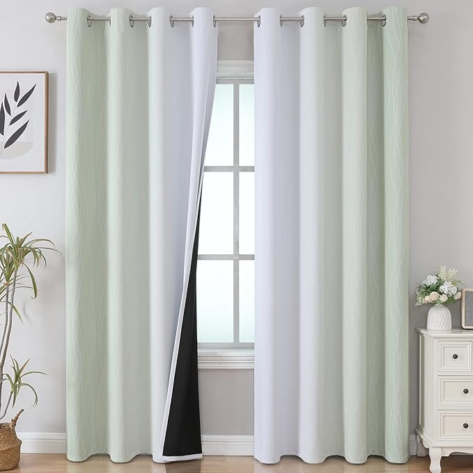Estelar Textiler Blackout Curtains 102 Inches Long 2 Panels by ESTELARTEXTILER