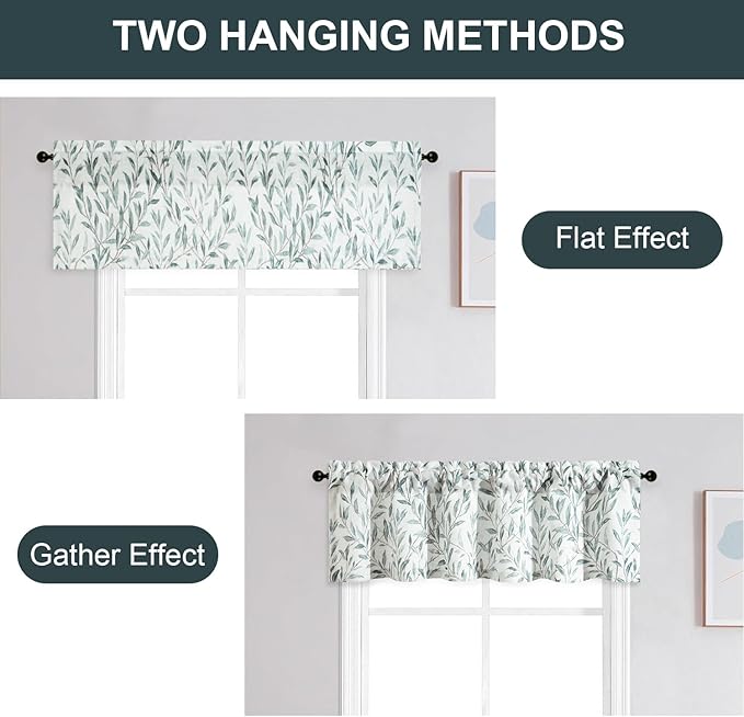 Leeva Linen Kitchen Valances for Kids Room & Porch - Image 7