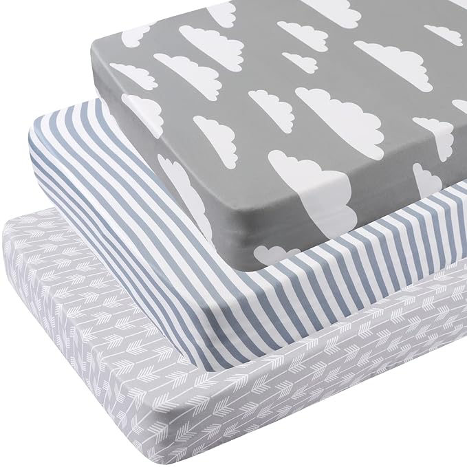 Onacosht Pack n Play Sheets 3 Pack by Onacosht