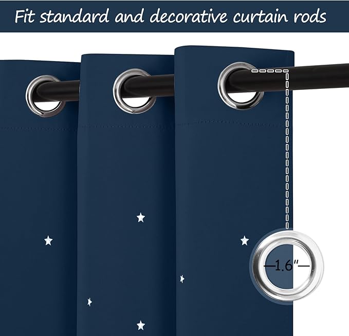 NICETOWN Nursery Blackout Curtains - Image 5