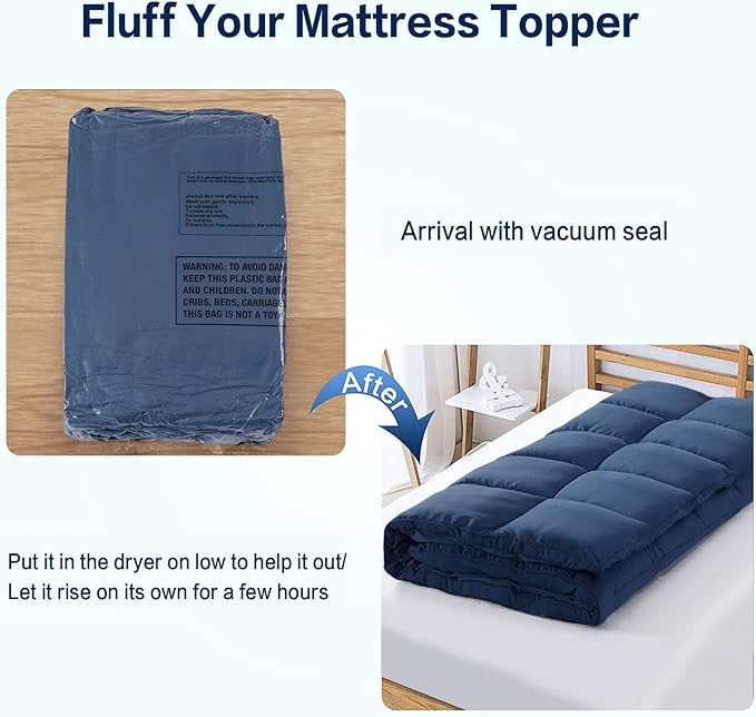 SOPAT Mattress Topper Queen Size Extra Thick Mattress Pad 8-21" Deep Pocket - Image 7