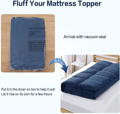 SOPAT Mattress Topper Queen Size Extra Thick Mattress Pad 8-21" Deep Pocket - Image 7