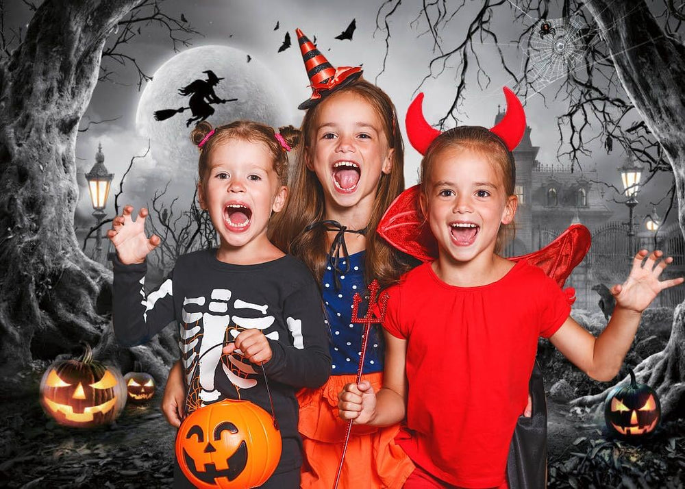 Halloween Backdrop Horror Backdrop Halloween Photo Backdrop for Halloween Par...