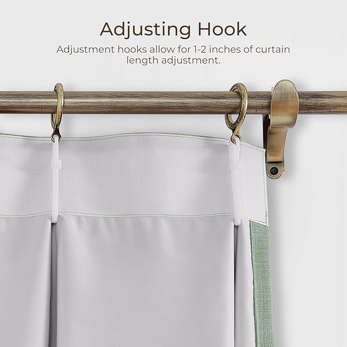TWOPAGES 100 W x 84 L inch Pinch Pleated Curtain Room Darkening Linen Drapery - Image 4