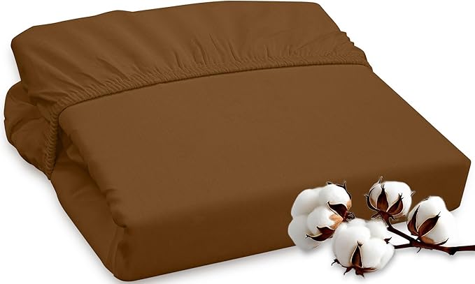 ROYALE LINENS 300 Thread Count 100% Long Staple Combed Cotton Fitted Sheet Queen by ROYALELINENS