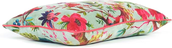 Eyes of India Colorful Velvet Floral Flower Bird Throw Sofa Cushion Couch - Image 5