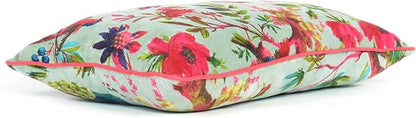 Eyes of India Colorful Velvet Floral Flower Bird Throw Sofa Cushion Couch - Image 5