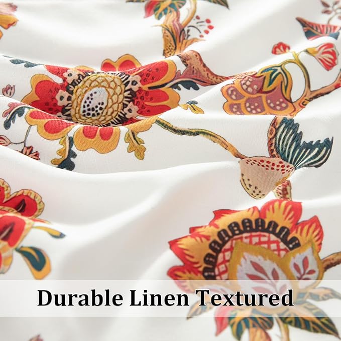 Leeva Farmhouse Floral Linen Valances - Image 7