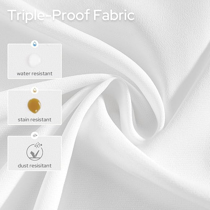 HOMEIDEAS Non-See-Through White Privacy Sheer Kitchen Curtains 36 Inches Long 2 - Image 9