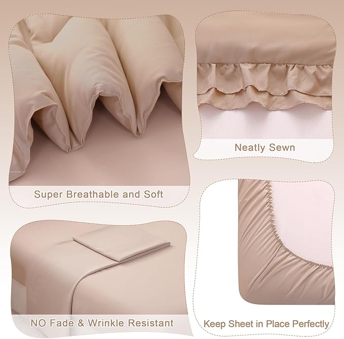 Wowelife 4 Pieces Toddler Bedding Sets - Image 3