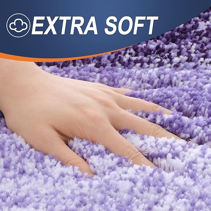 OLANLY Bathroom Rugs Mat 24x16, Extra Soft Absorbent Microfiber Bath Rugs - Image 3