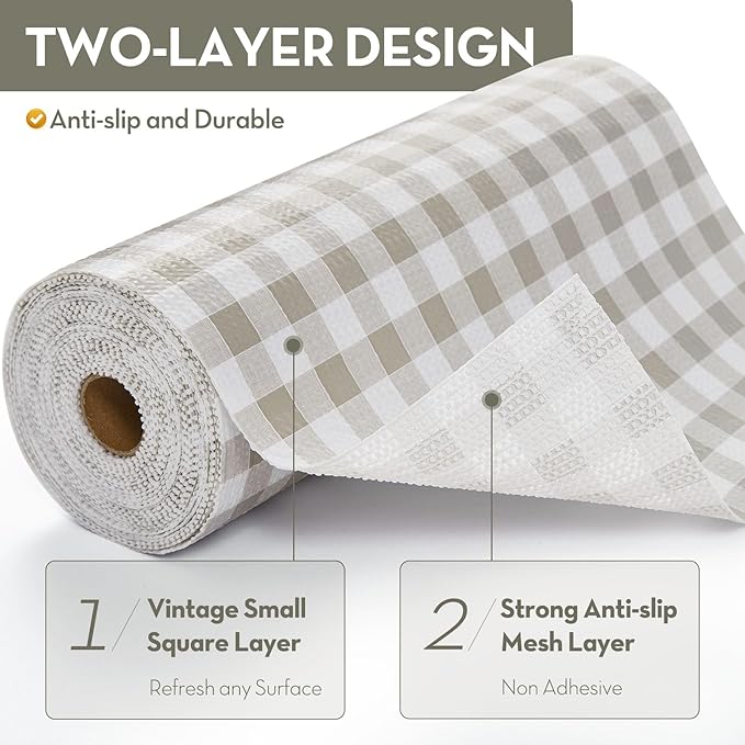 Drawer and Shelf Liner for Kitchen Cabinet Liner Non-Adhesive Non-Slip Shelf - Image 3