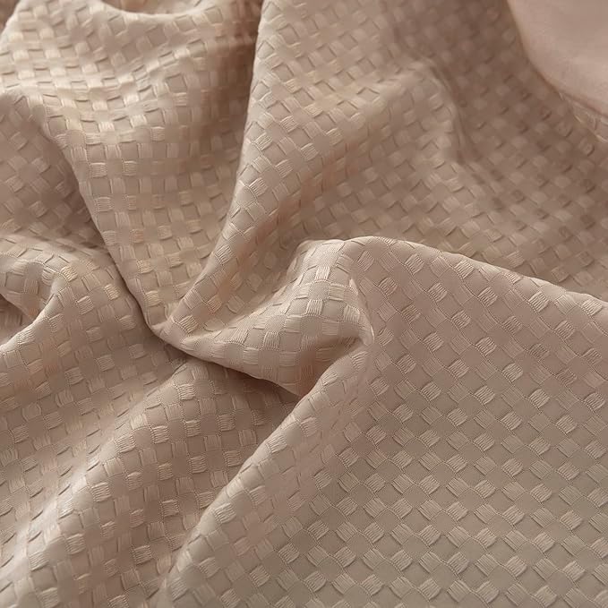 Queen Bed Skirt, Pleated Waffle Weave Bed Skirt - Image 7
