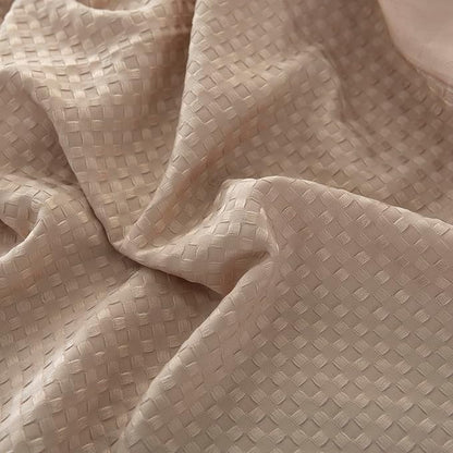 Queen Bed Skirt, Pleated Waffle Weave Bed Skirt - Image 7