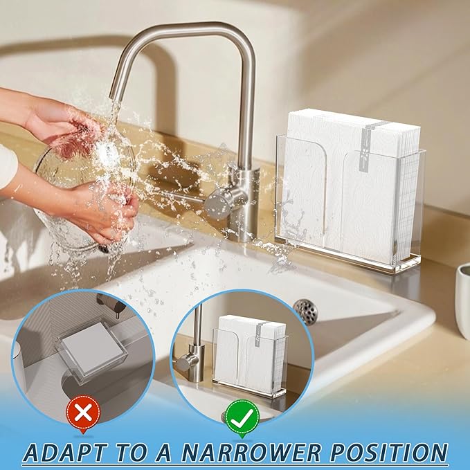 Napkin Holder, Vertical Disposable Hand Towel Holder - Image 4