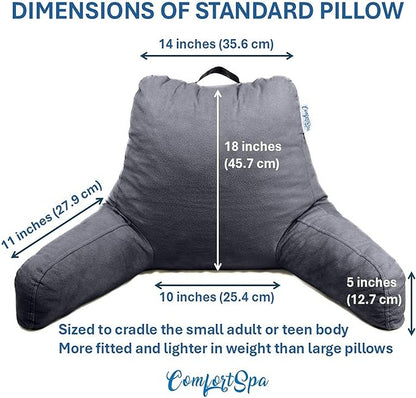 ComfortSpa Reading Pillow for Kids Teens Adult, Back Rest Pillow - Image 8