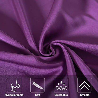 Mulberry Silk Pillowcase for Hair and Skin, Queen Size Cooling Silk Pillow Case - Image 5