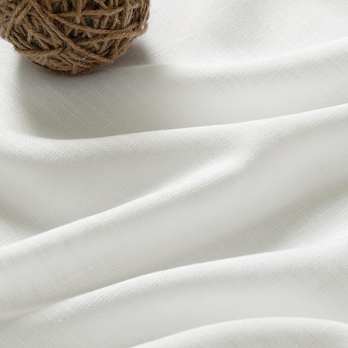 Semi Sheer Linen Curtains 90 Inches Long - Image 5