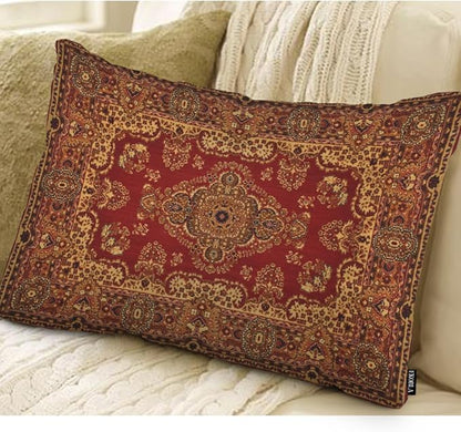 EKOBLA Oriental Persian Carpet Pattern Lumber Decorative Throw Cushion Cover - Image 2