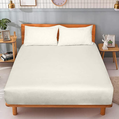 ROYALE LINENS 300 Thread Count 100% Long Staple Combed Cotton Fitted Sheet Queen - Image 9