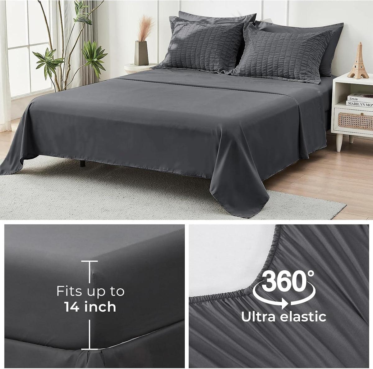 king comforter set - 7pcs bed in a, package contents