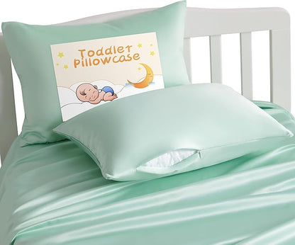 NTBAY Zippered Silk Satin Toddler Pillowcases by NTBAY