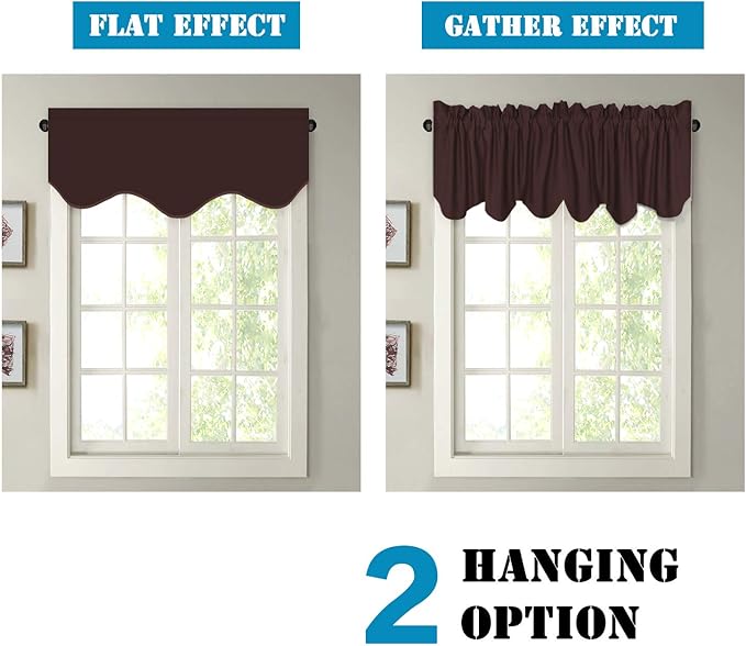 H.VERSAILTEX 4 Panels Blackout Curtain Valances - Image 5