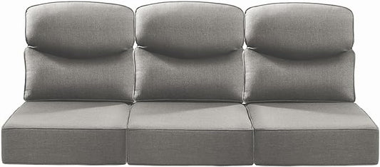 Luxury 22x24/22x25 6-Inch Smile Outdoor Sofa Cushions Set of 3 by ACTREST
