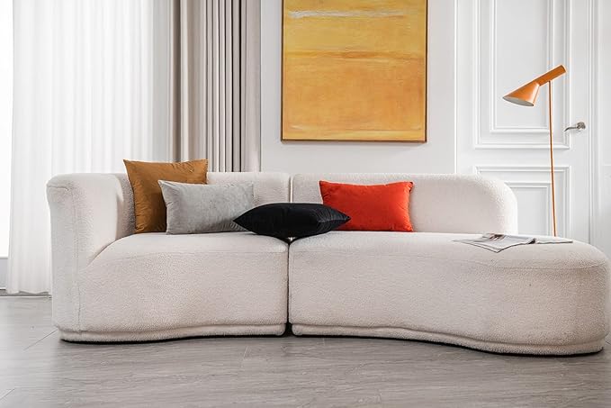 Decorative Pillow Covers 24x24 Black: 2 Pack Cozy Soft Velvet Square Throw - Image 6