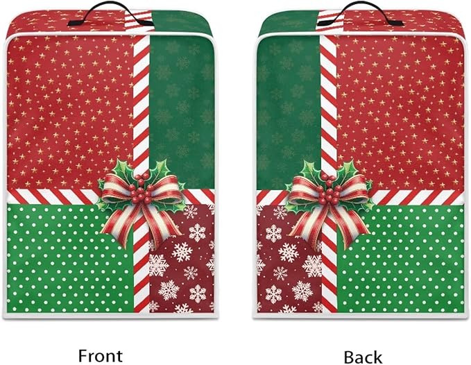 Coffee Maker Cover Christmas Holiday Dust Resistant Small Kitchen Appliance - Image 2