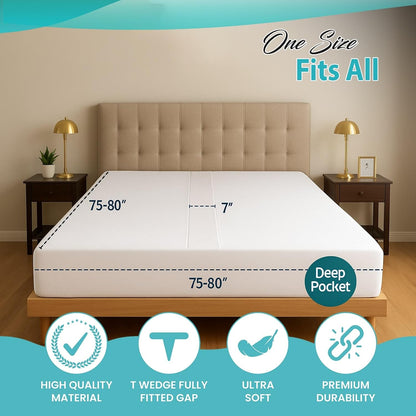2-in-1 bed bridge twin/twin xl to king with, side view