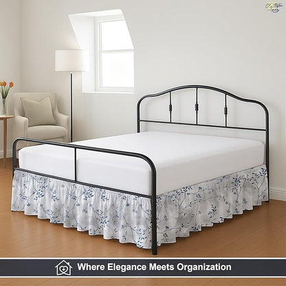 Cottington Lane Ruffled Bed Skirt Queen Size - Image 8