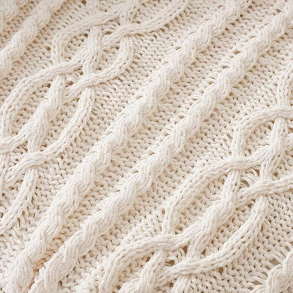 Battilo Cream White Ivory Throw Blanket - Image 5