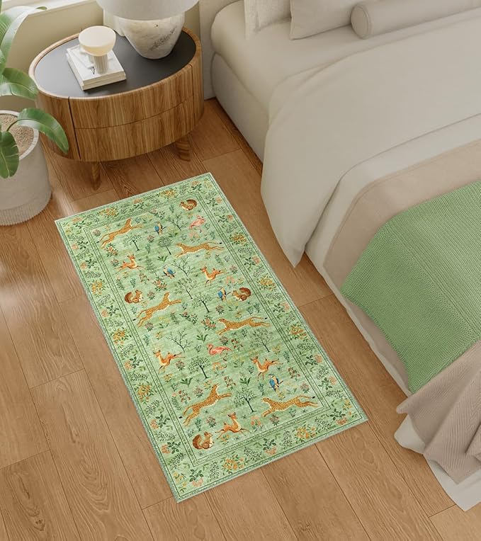 DUKINO 2x4 Rug for Hallway, Washable Kitchen Runner Rug - Image 3