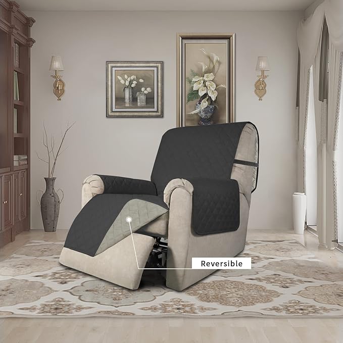 Easy-Going Recliner Chair Slipcover Reversible Sofa Cover Water Resistant Couch - Image 2