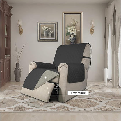 Easy-Going Recliner Chair Slipcover Reversible Sofa Cover Water Resistant Couch - Image 2