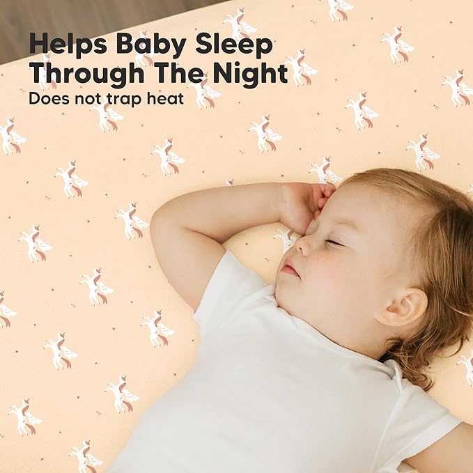 2-Pack Mini Crib Sheets Fitted - Image 5