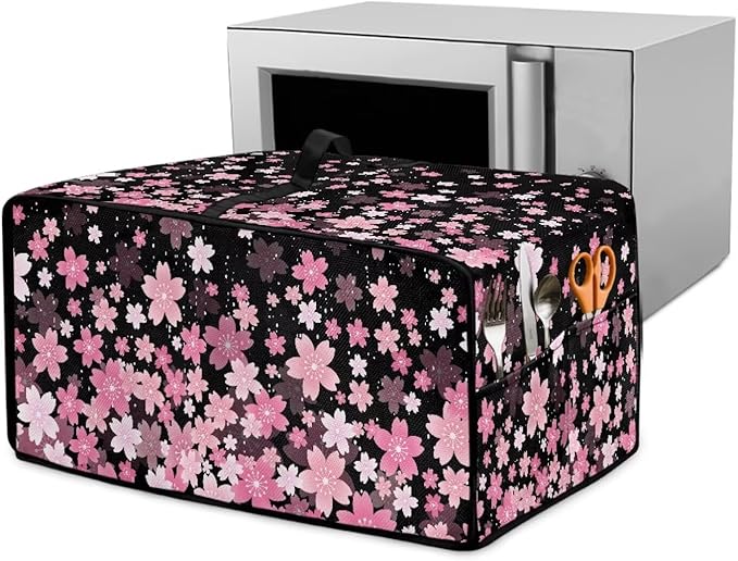 Waterproof Toaster Oven Cover Cherry Blossom Print Dust-Proof Microwave Oven by HwzdsyxlCreativeHomeDecor