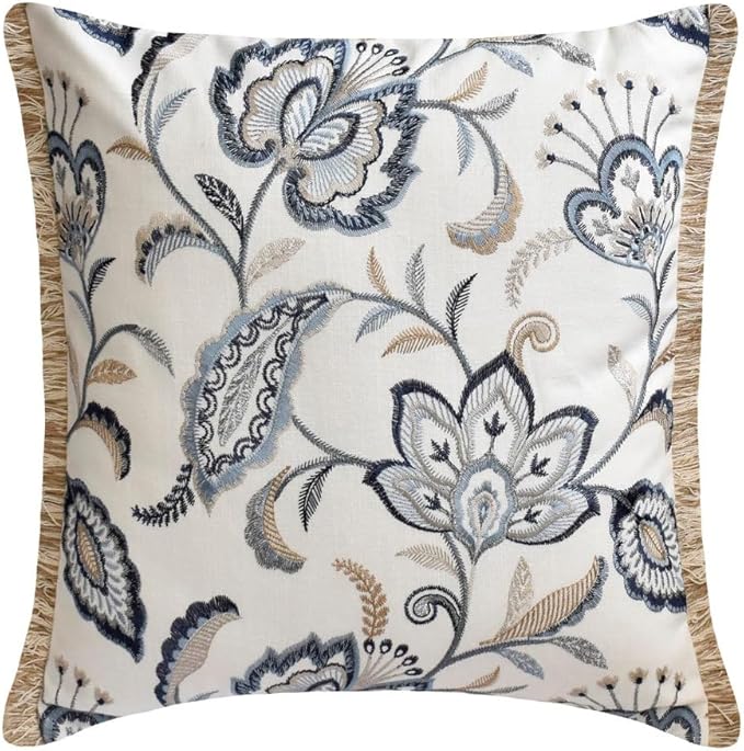 The HomeCentric King/Queen/Twin Blue Designer CA King 86"x18" Bed Runner - Image 5