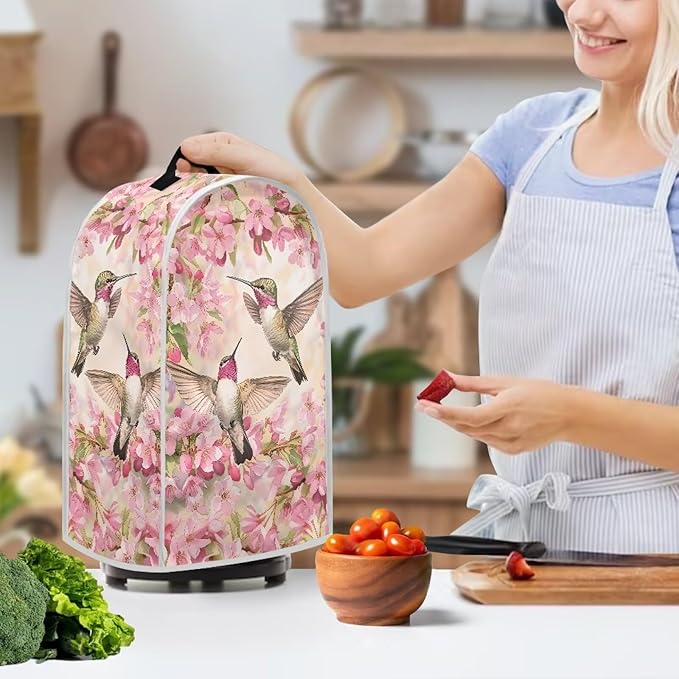 Flower Hummingbird Kitchen Blender Dust Cover Anti Fingerprint Polyester Food - Image 2
