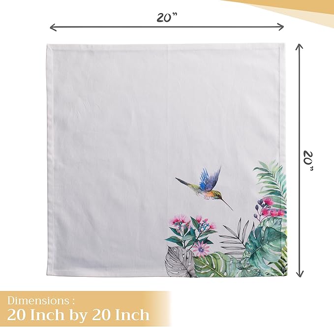 Maison d' Hermine Cloth Napkins Set of 4 100% Cotton Everyday Reusable Square - Image 4