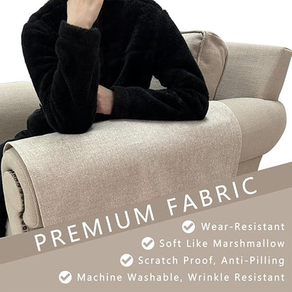 Couch Arm Covers, Anti-Slip Sofa Armrest Cover - Image 5