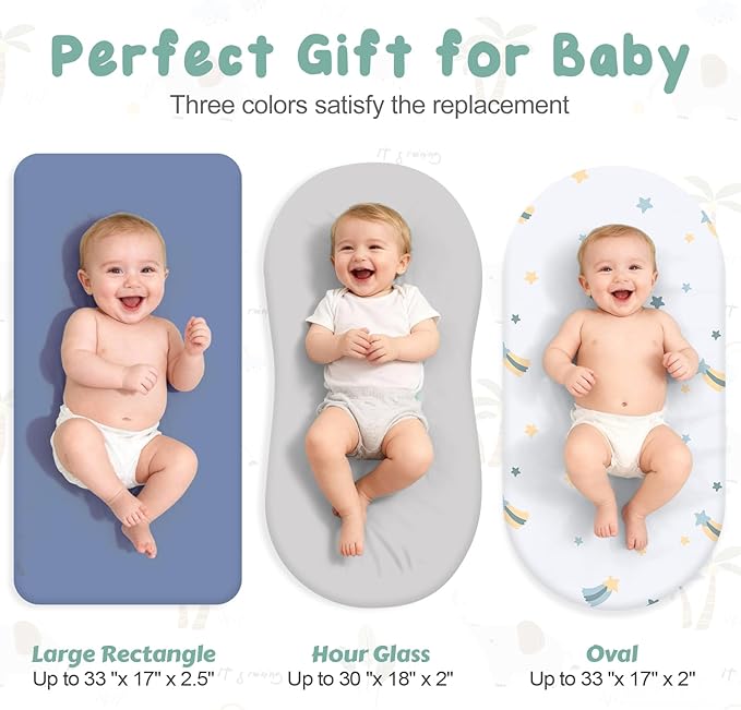 3 Pack Stretchy Bassinet Sheets - Image 3