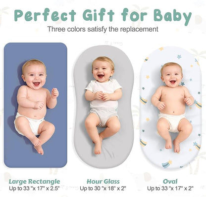 3 Pack Stretchy Bassinet Sheets - Image 3